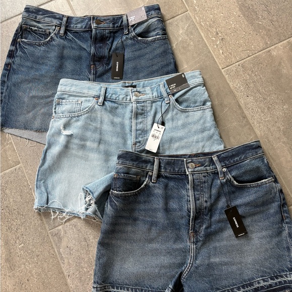 Express Pants - NWT Express Denim Shorts *3 Pairs*